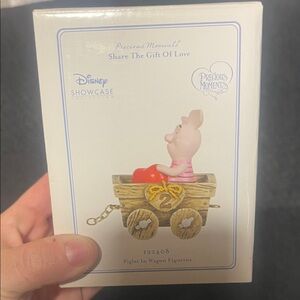 Disney Precious Moments Piglet with Red Heart Figurine